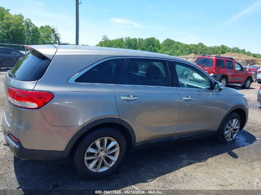 2017 Kia Sorento 2.4L L VIN: 5XYPG4A38HG222172 Lot: 39417625