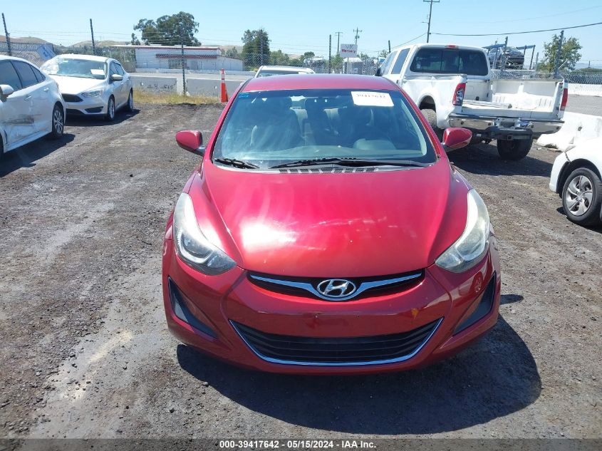 2016 Hyundai Elantra Se VIN: 5NPDH4AE6GH734425 Lot: 39417642