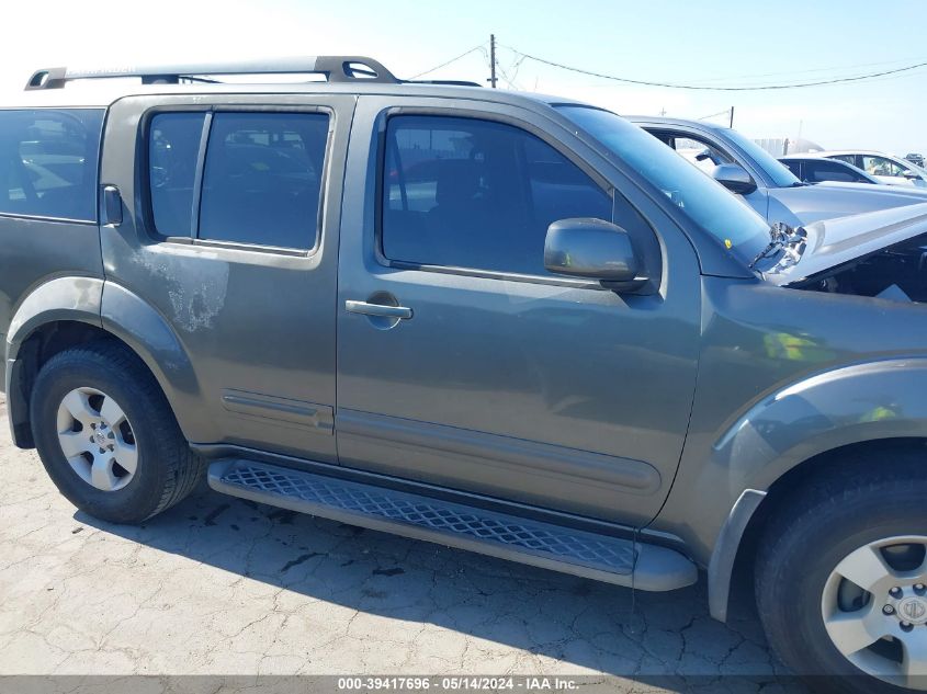 2006 Nissan Pathfinder Se VIN: 5N1AR18U56C616495 Lot: 39417696