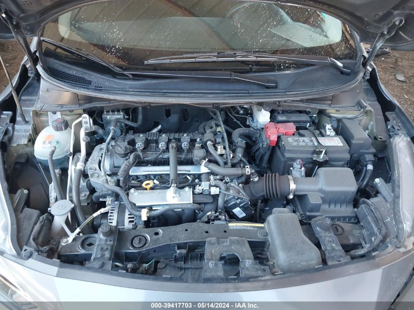 2022 Nissan Versa 1.6 S Xtronic Cvt VIN: 3N1CN8DV2NL833086 Lot: 39417703