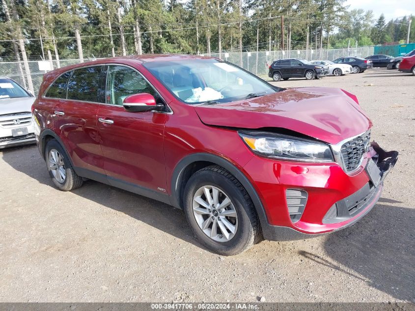 2019 Kia Sorento 3.3L Lx VIN: 5XYPGDA55KG470761 Lot: 39417706