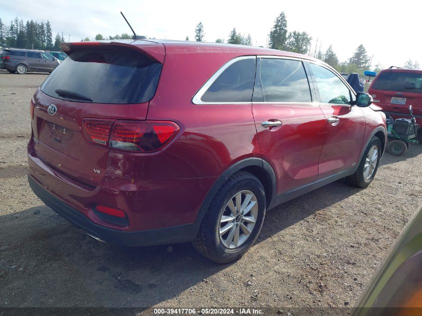 2019 Kia Sorento 3.3L Lx VIN: 5XYPGDA55KG470761 Lot: 39417706