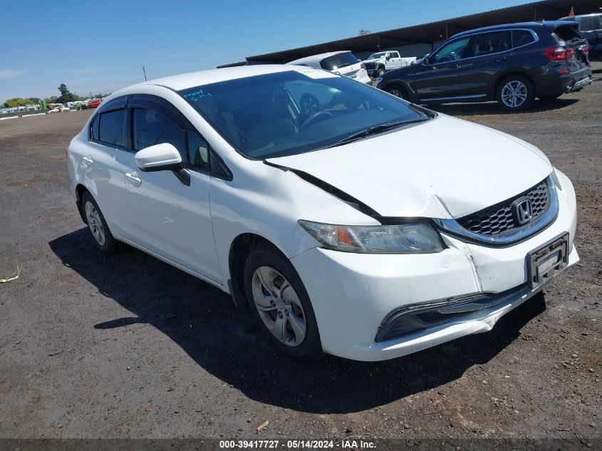 2015 Honda Civic Lx VIN: 2HGFB2F55FH535592 Lot: 39417727