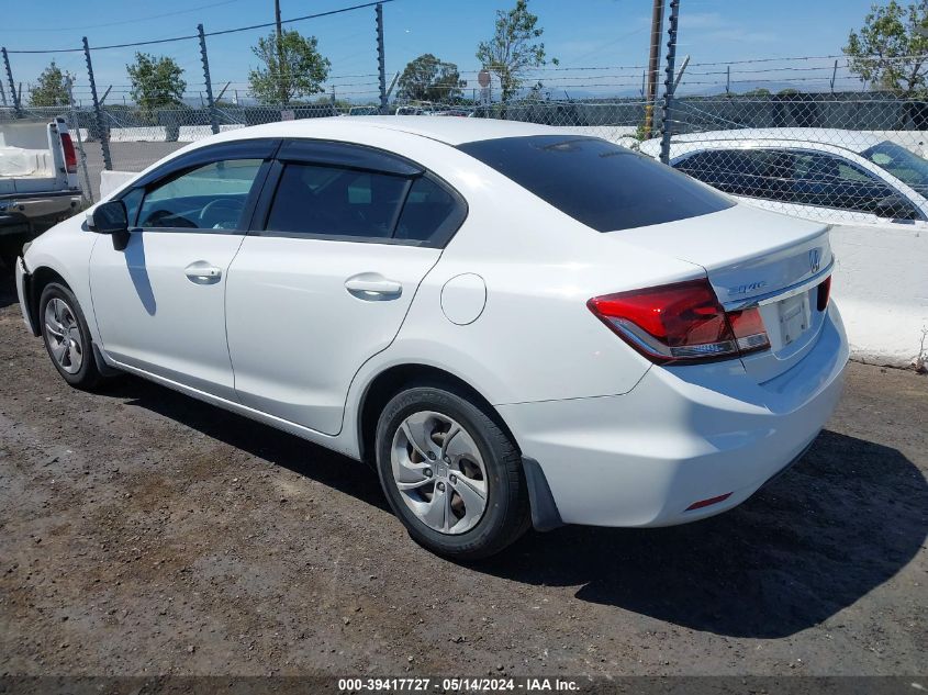 2015 Honda Civic Lx VIN: 2HGFB2F55FH535592 Lot: 39417727