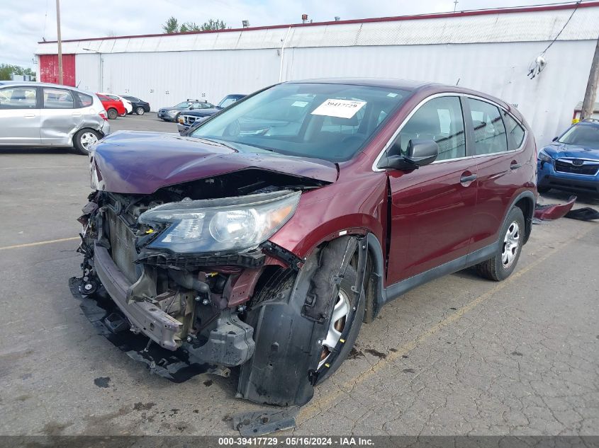 2013 Honda Cr-V Lx VIN: 5J6RM3H33DL031771 Lot: 39417729