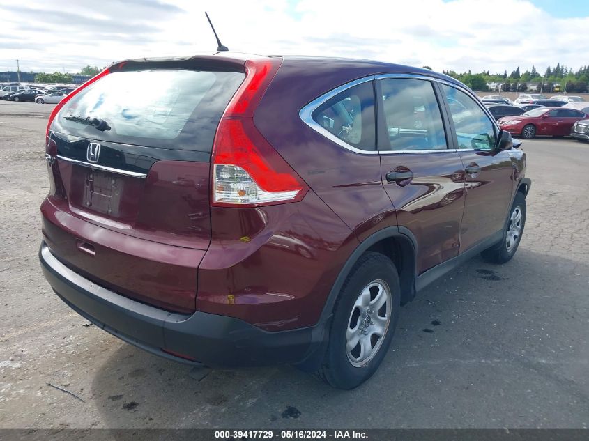 2013 Honda Cr-V Lx VIN: 5J6RM3H33DL031771 Lot: 39417729