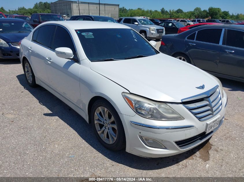 2012 Hyundai Genesis 3.8 VIN: KMHGC4DD3CU193327 Lot: 39417776