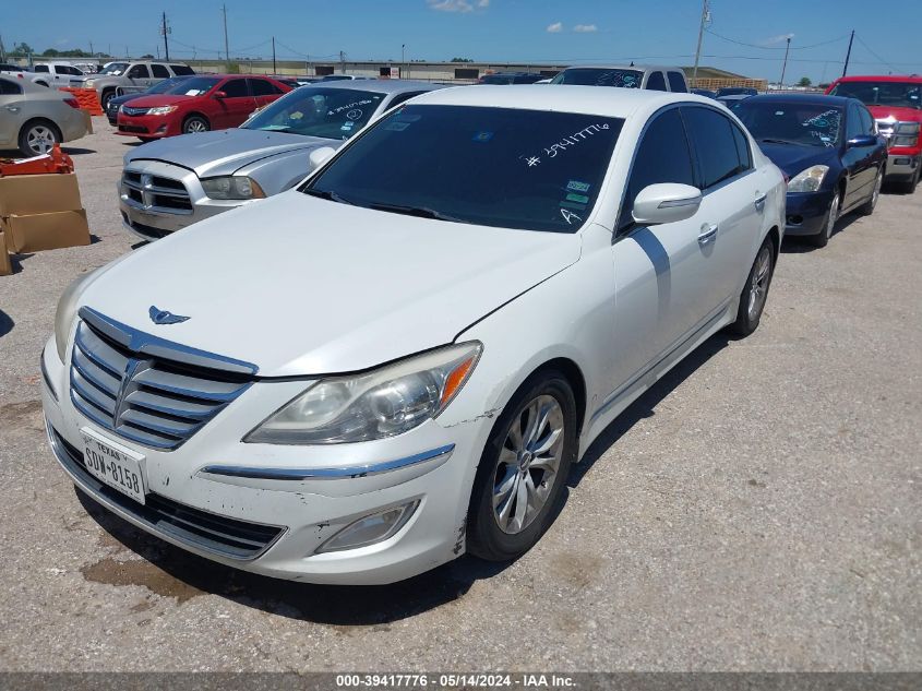 2012 Hyundai Genesis 3.8 VIN: KMHGC4DD3CU193327 Lot: 39417776