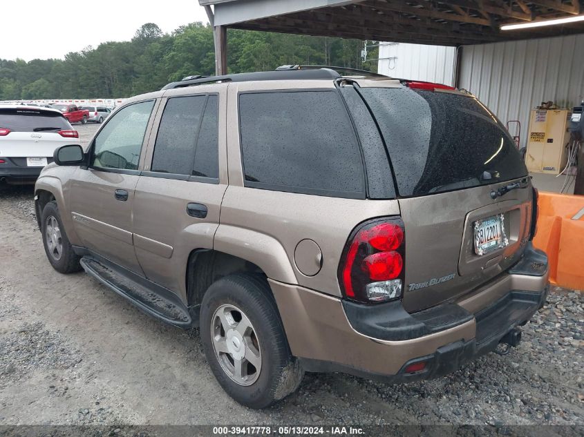 2003 Chevrolet Trailblazer Lt VIN: 1GNDS13S032301303 Lot: 39417778