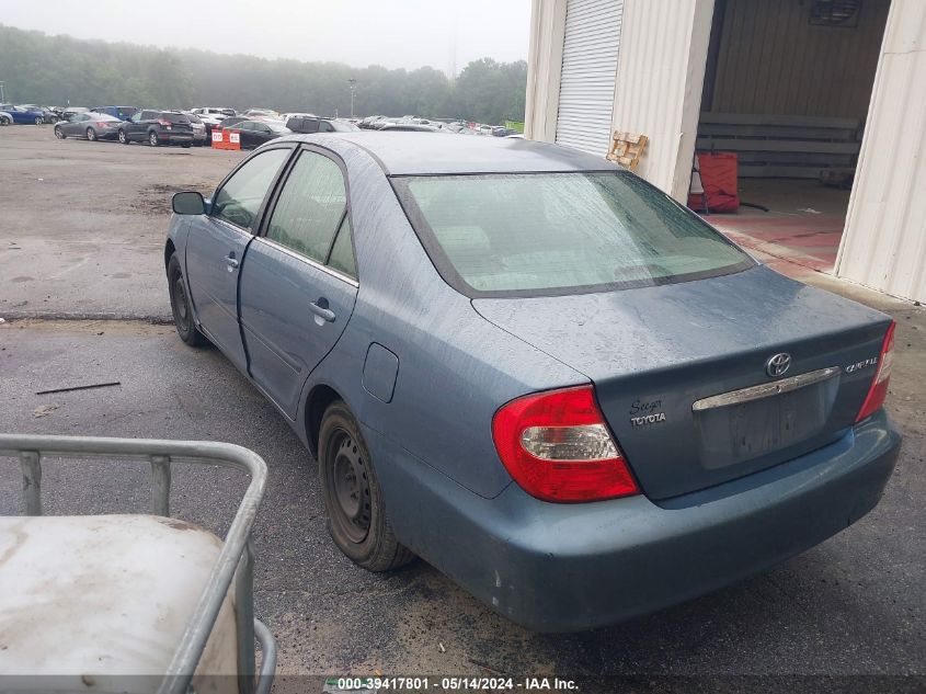 2002 Toyota Camry Le VIN: 4T1BE32K62U580100 Lot: 40708798