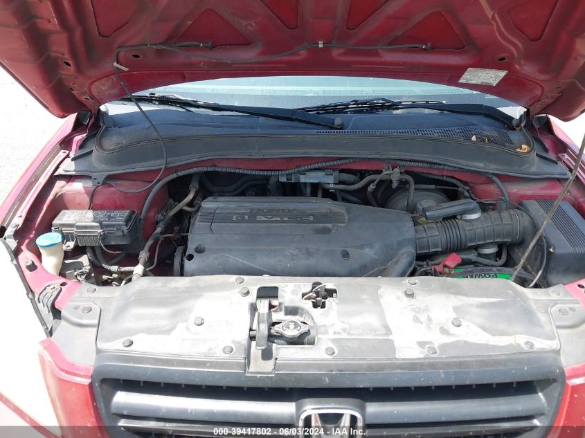 2003 Honda Pilot Ex-L VIN: 2HKYF18713H583310 Lot: 39417802