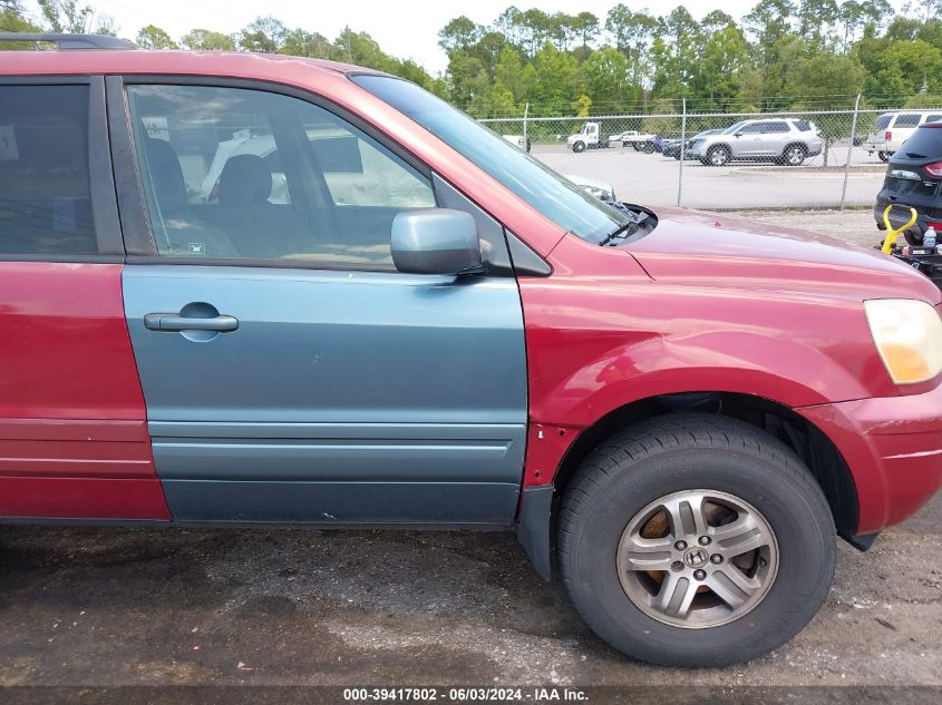 2003 Honda Pilot Ex-L VIN: 2HKYF18713H583310 Lot: 39417802