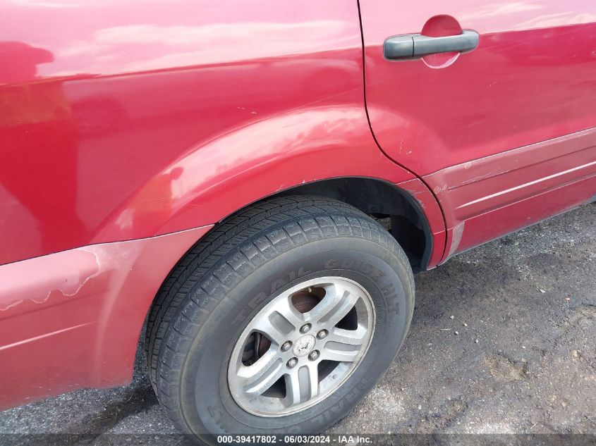 2003 Honda Pilot Ex-L VIN: 2HKYF18713H583310 Lot: 39417802