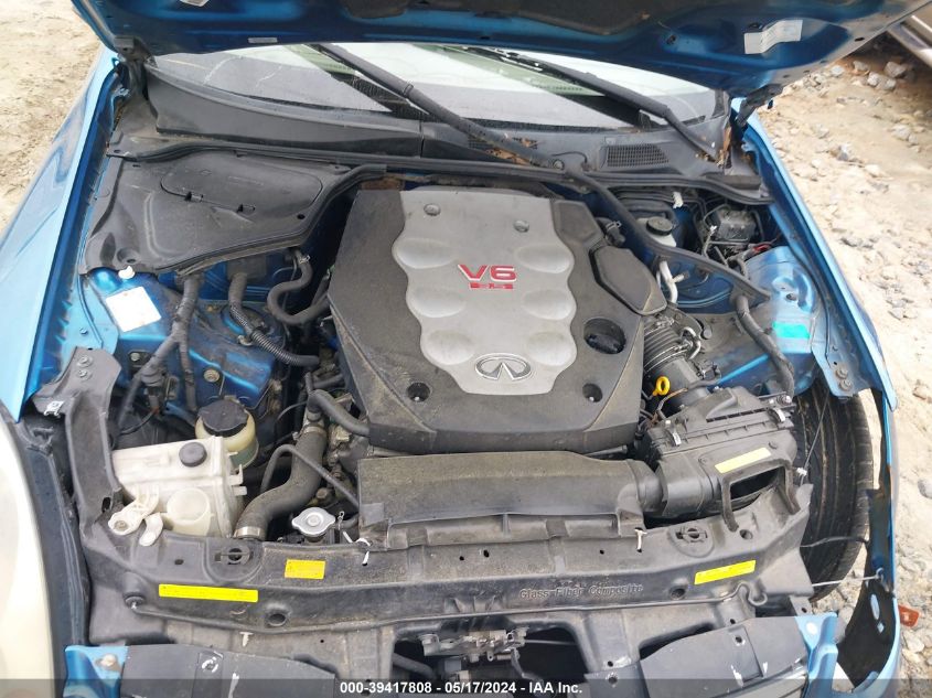 2003 Infiniti G35 Base W/Leather VIN: JNKCV54E23M200987 Lot: 39417808