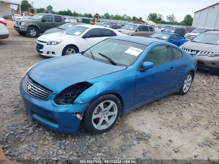 2003 Infiniti G35 Base W/Leather VIN: JNKCV54E23M200987 Lot: 39417808