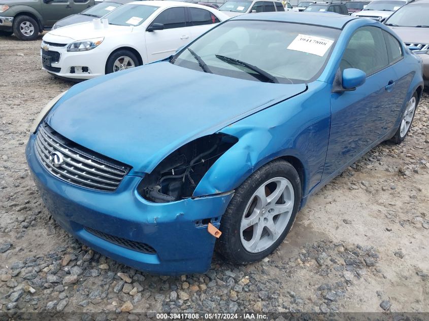 2003 Infiniti G35 Base W/Leather VIN: JNKCV54E23M200987 Lot: 39417808