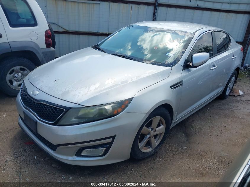 2014 Kia Optima Lx VIN: 5XXGM4A77EG268667 Lot: 39417812