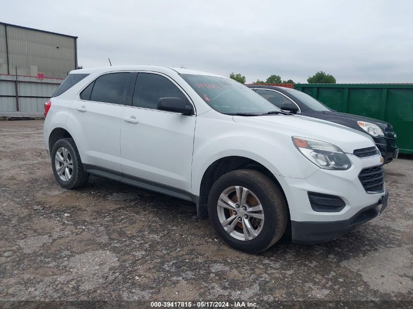 2017 Chevrolet Equinox Ls VIN: 2GNALBEK5H1531381 Lot: 39417815