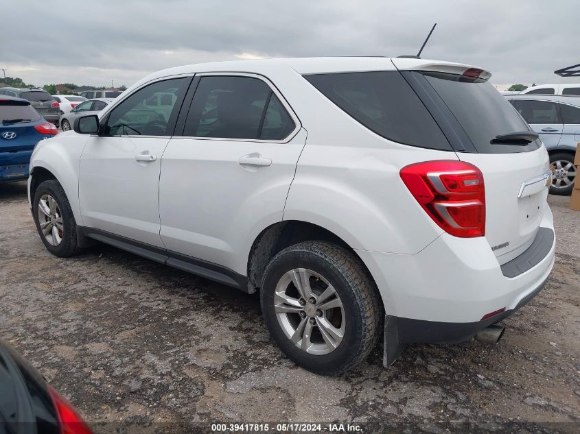 2017 Chevrolet Equinox Ls VIN: 2GNALBEK5H1531381 Lot: 39417815