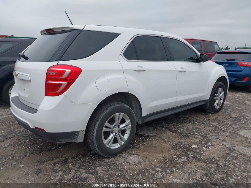 2017 Chevrolet Equinox Ls VIN: 2GNALBEK5H1531381 Lot: 39417815