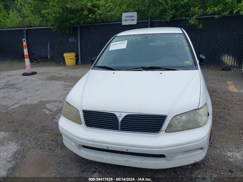 2002 Mitsubishi Lancer Es VIN: JA3AJ26E32U025372 Lot: 39417829