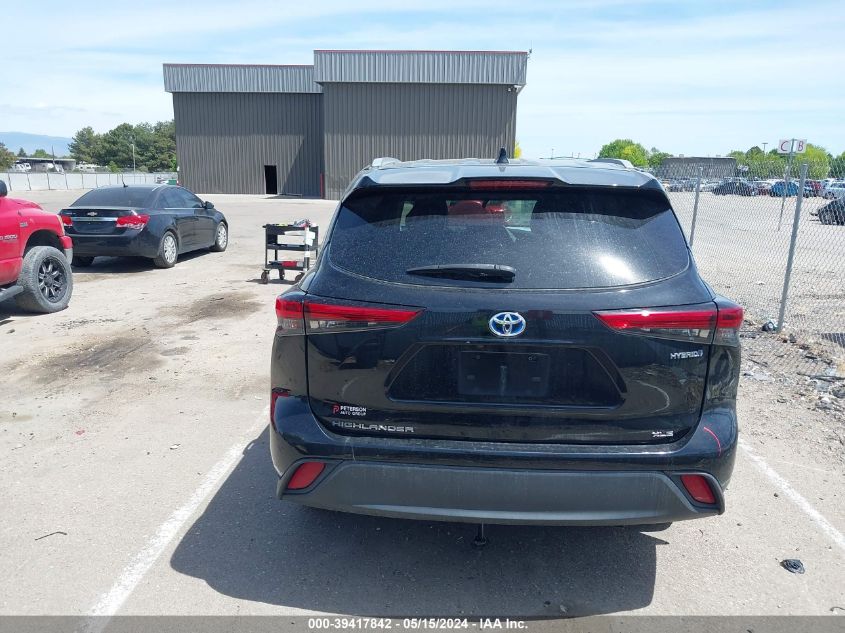 2022 Toyota Highlander Hybrid Xle VIN: 5TDGBRCH1NS544557 Lot: 39417842