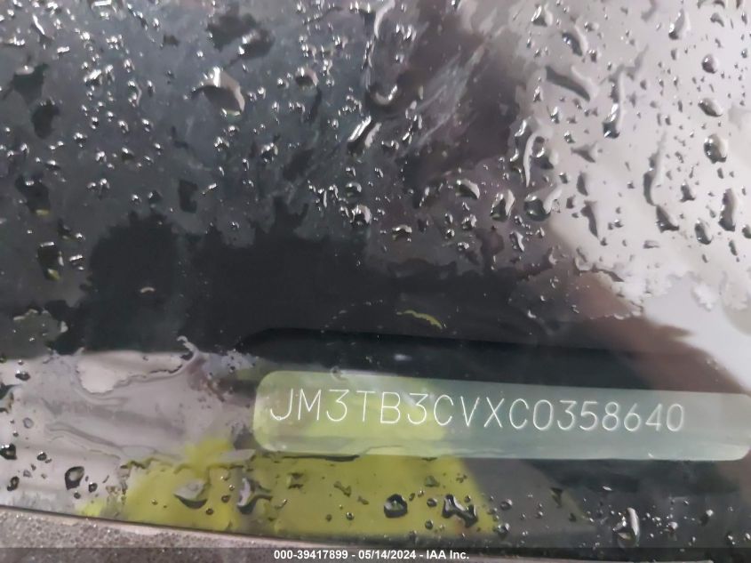2012 Mazda Cx-9 Touring VIN: JM3TB3CVXC0358640 Lot: 39417899