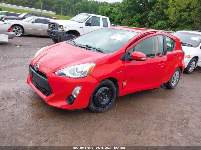 2015 Toyota Prius C VIN: JTDKDTB35F1584131 Lot: 39417910