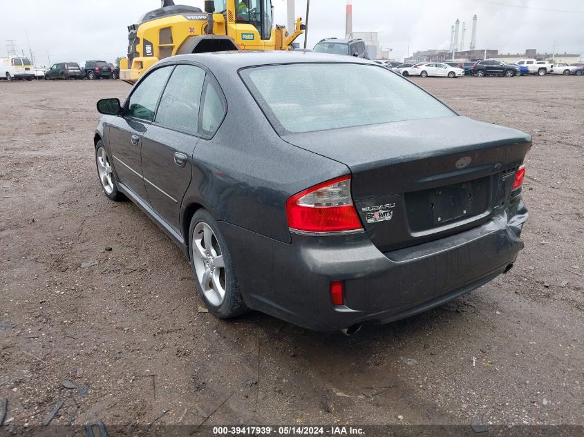 2009 Subaru Legacy 2.5I VIN: 4S3BL616597226562 Lot: 39417939