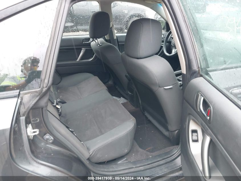 2009 Subaru Legacy 2.5I VIN: 4S3BL616597226562 Lot: 39417939