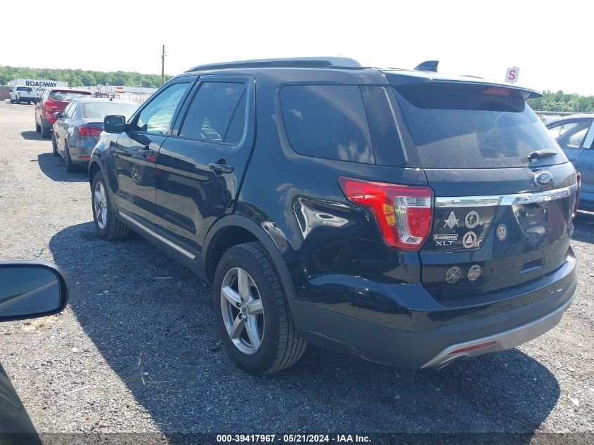 2017 Ford Explorer Xlt VIN: 1FM5K8D82HGD74445 Lot: 39417967