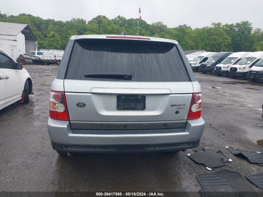 2007 Land Rover Range Rover Sport Hse VIN: SALSK254X7A993174 Lot: 39417985