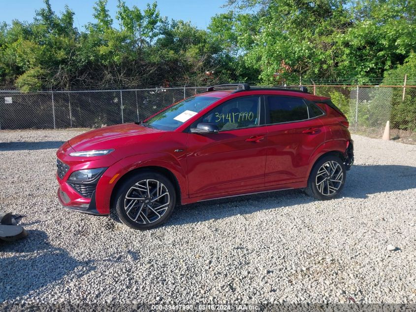 2022 Hyundai Kona N Line VIN: KM8K33A39NU921817 Lot: 39417990