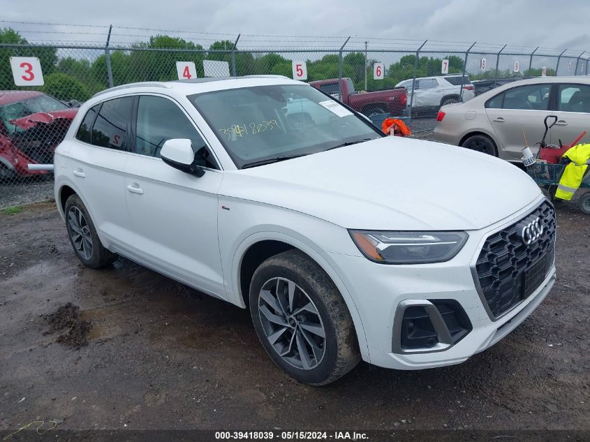 2023 Audi Q5 Premium Plus 45 Tfsi S Line Quattro VIN: WA1EAAFY0P2062903 Lot: 39418039