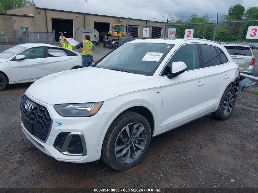 2023 Audi Q5 Premium Plus 45 Tfsi S Line Quattro VIN: WA1EAAFY0P2062903 Lot: 39418039