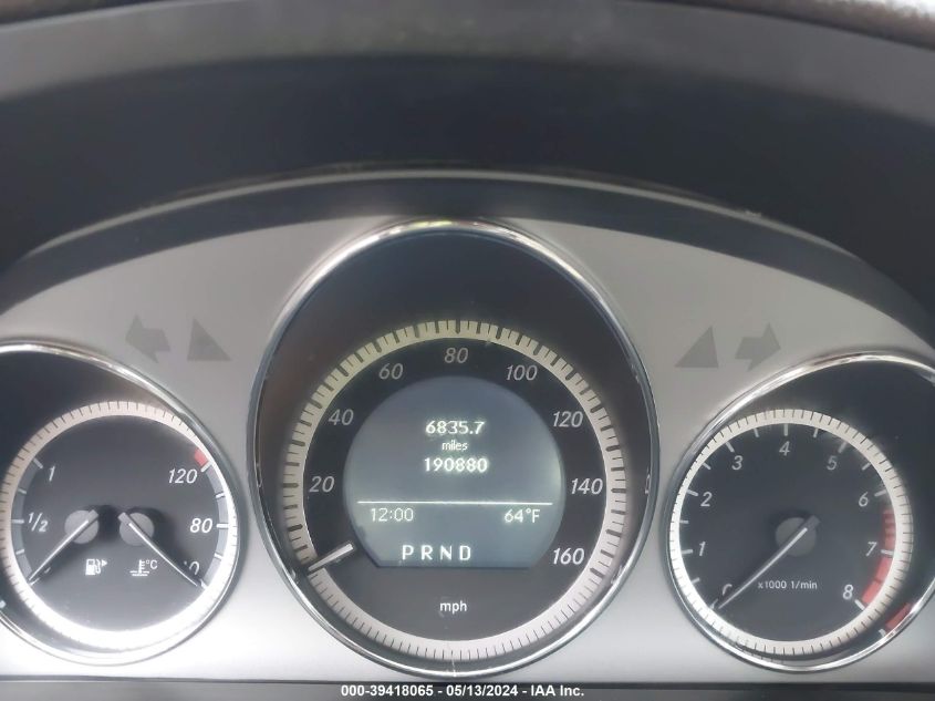 2011 Mercedes-Benz C 300 Luxury 4Matic/Sport 4Matic VIN: WDDGF8BB6BR187260 Lot: 39418065