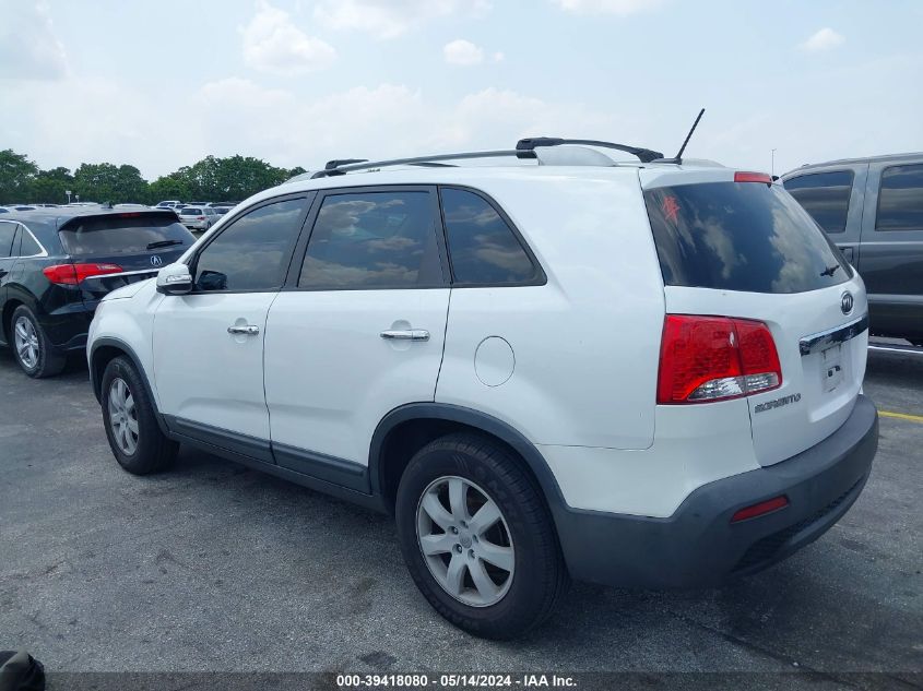 2012 Kia Sorento Lx V6 VIN: 5XYKT4A22CG296712 Lot: 39418080