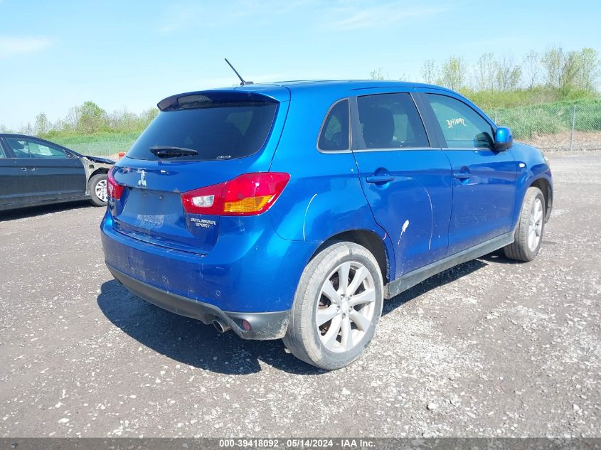 2015 Mitsubishi Outlander Sport Se VIN: 4A4AR4AU6FE001628 Lot: 39418092