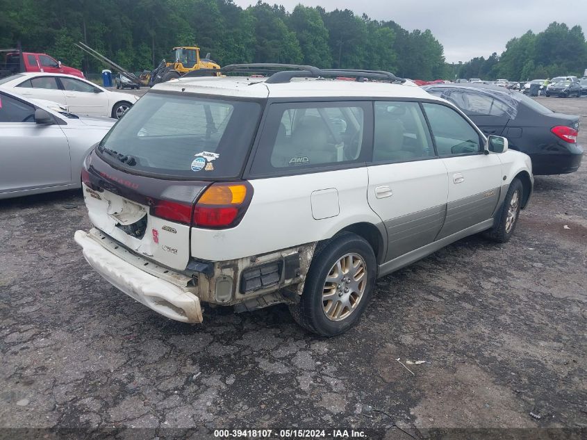 2001 Subaru Outback H6-3.0 VIN: 4S3BH806517645546 Lot: 39418107