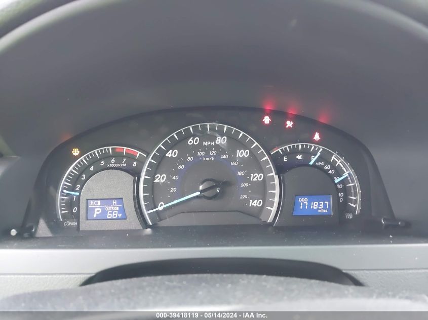 2012 Toyota Camry Xle VIN: 4T1BF1FK8CU147438 Lot: 39418119