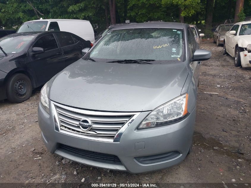 2013 Nissan Sentra Sv VIN: 3N1AB7AP1DL666881 Lot: 39418129