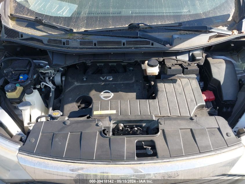 2011 Nissan Quest S/Sv/Sl/Le VIN: JN8AE2KP1B9010440 Lot: 39418142