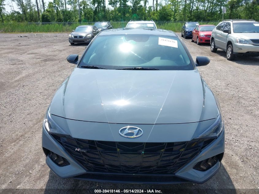 2022 Hyundai Elantra N Line VIN: KMHLR4AF9NU232251 Lot: 39418146