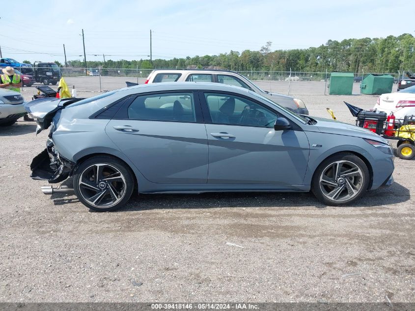 2022 Hyundai Elantra N Line VIN: KMHLR4AF9NU232251 Lot: 39418146