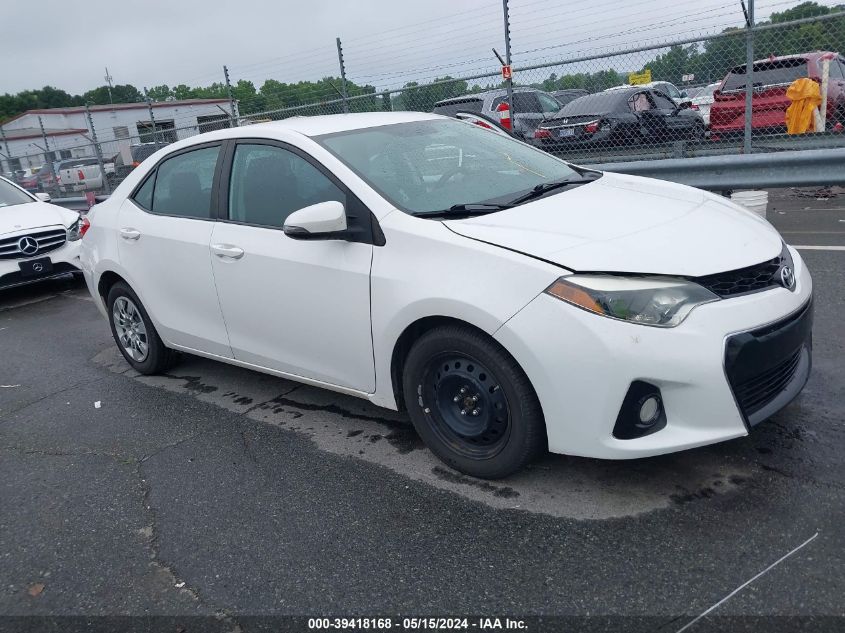 2016 Toyota Corolla S VIN: 2T1BURHE3GC496624 Lot: 39418168