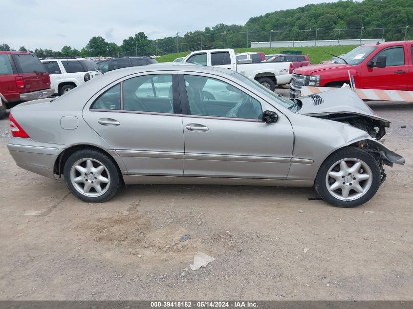 2003 Mercedes-Benz C 240 VIN: WDBRF61J63A472782 Lot: 39418182