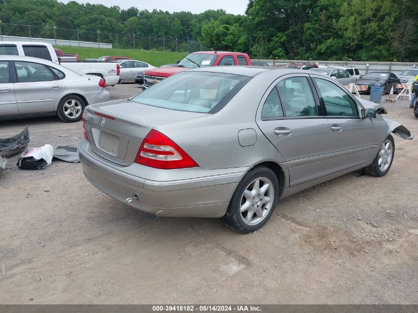 2003 Mercedes-Benz C 240 VIN: WDBRF61J63A472782 Lot: 39418182