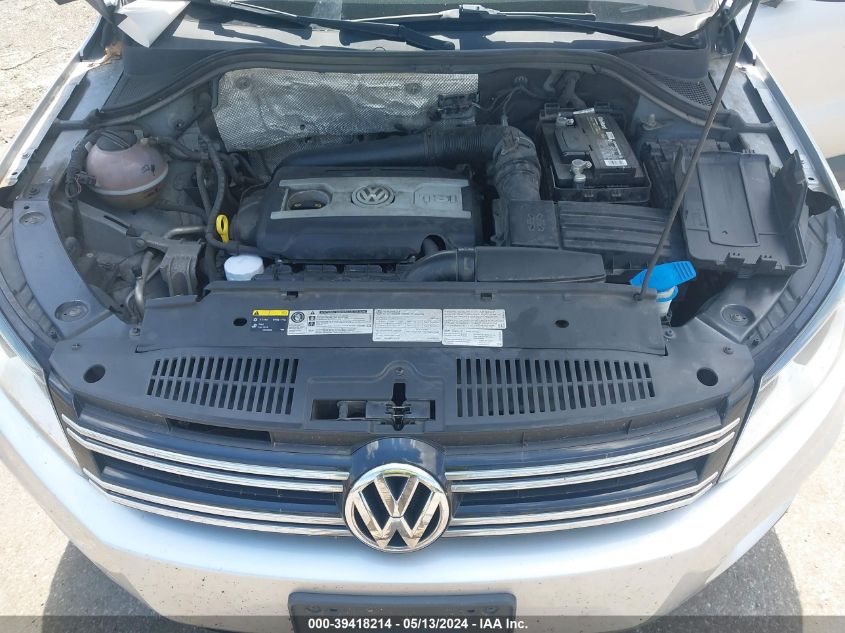 2016 Volkswagen Tiguan S VIN: WVGBV7AX5GW026952 Lot: 39418214