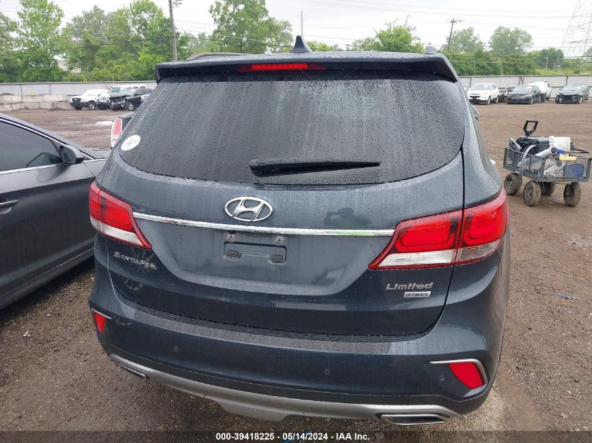 2017 Hyundai Santa Fe VIN: KM8SR4HFXHU216503 Lot: 39418225