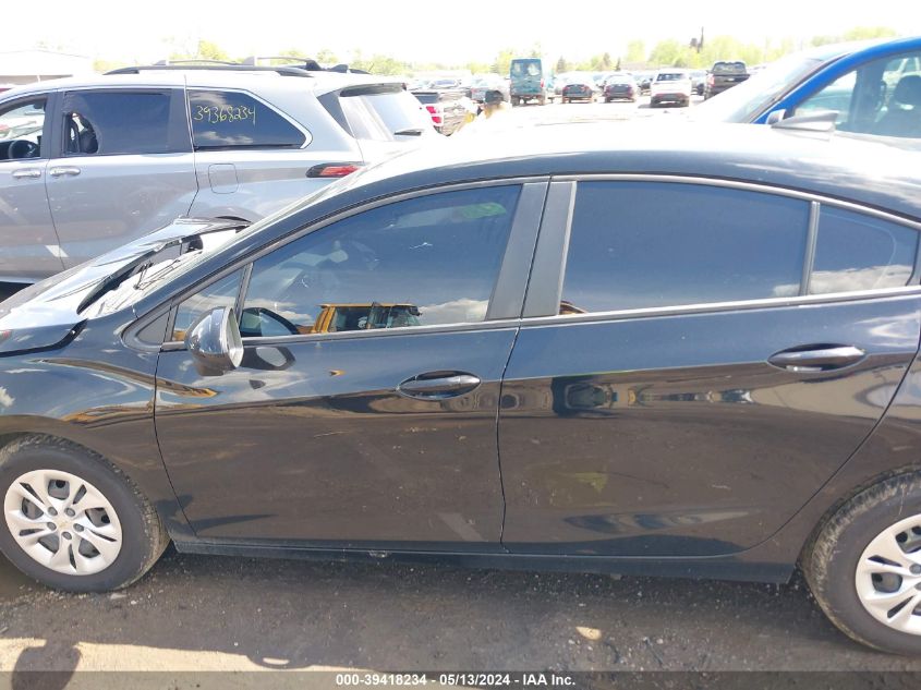 2019 Chevrolet Cruze Ls VIN: 3G1BC6SM7KS603342 Lot: 39418234